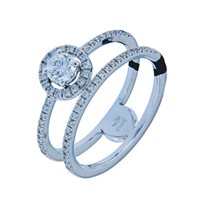 Anello Recarlo Donna in Oro bianco Diamante 0.63 Ct R54SC191/065-15 - R54SC191/065-15